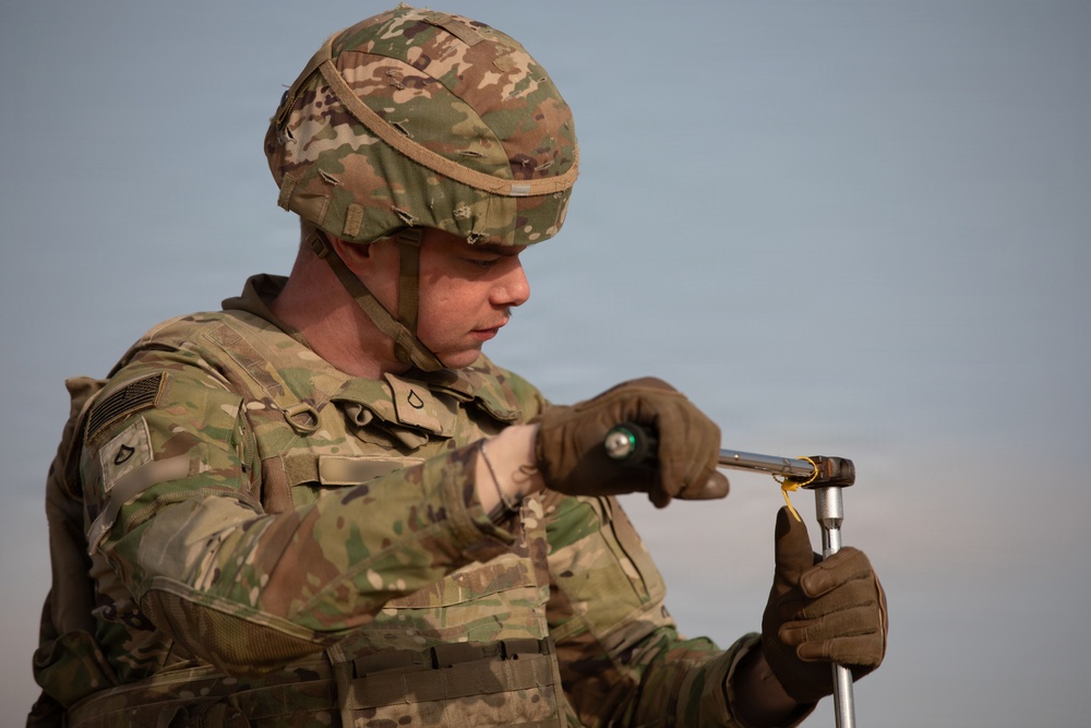 Soldiers conduct sustainment operations during Operation Epic Fury