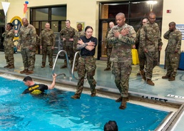 Engineers integrate water survival drills into training