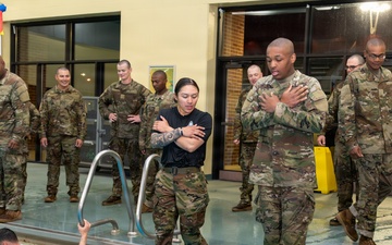 Engineers integrate water survival drills into training