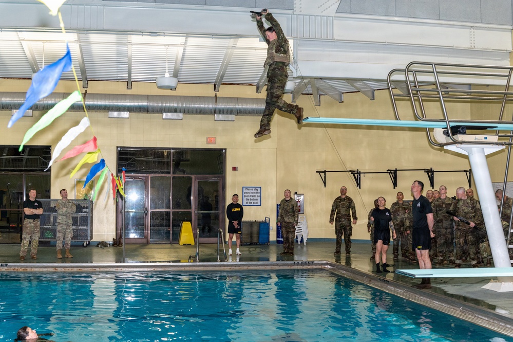 Engineers integrate water survival drills into training