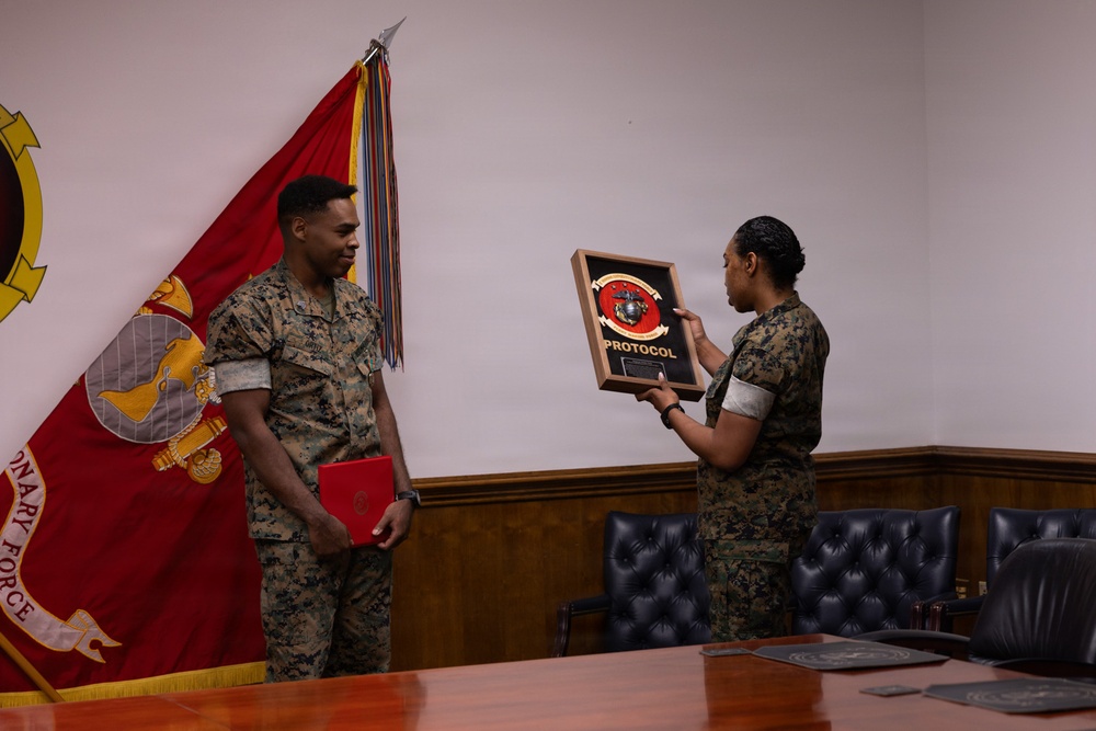 Sgt. Justin Ortiz awarded Navy and Marine Corps Achievement Medal