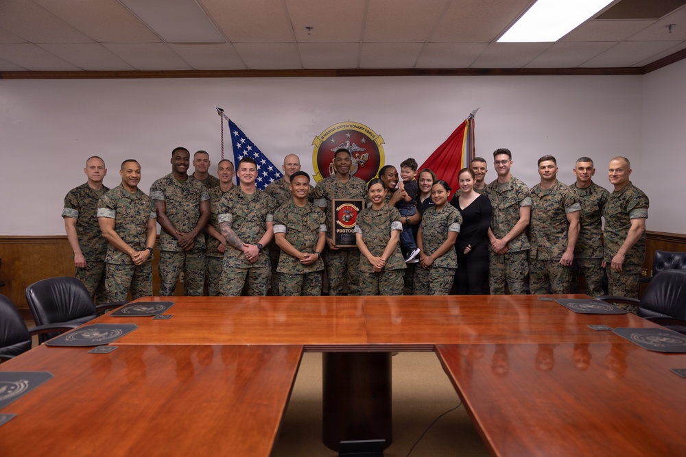 Sgt. Justin Ortiz awarded Navy and Marine Corps Achievement Medal