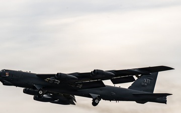 B-52 Stratofortress Takes off during Operation Epic Fury