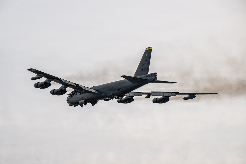B-52 Stratofortress Takes off during Operation Epic Fury