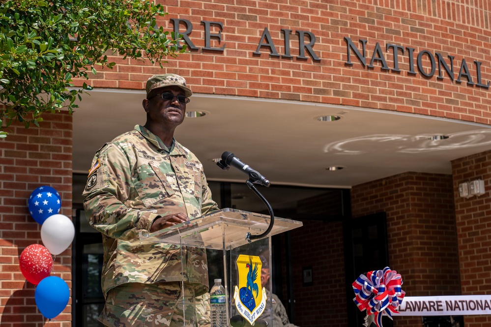 Delaware National Guard Leadership Hosts the Grand Reopening of the Delaware Air National Guard's Headquarters Building