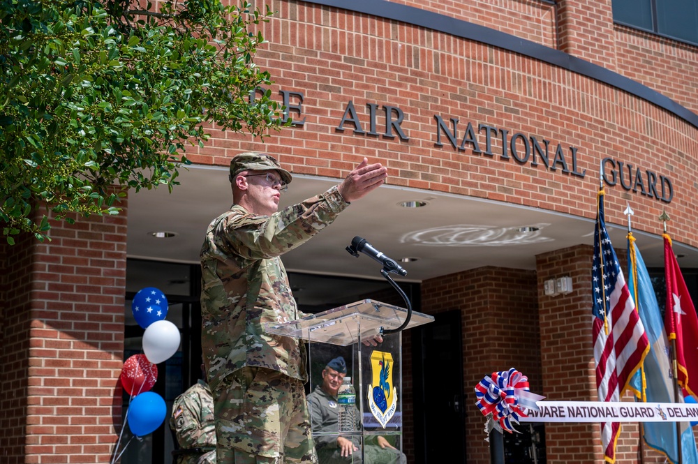 Delaware National Guard Leadership Hosts the Grand Reopening of the Delaware Air National Guard's Headquarters Building