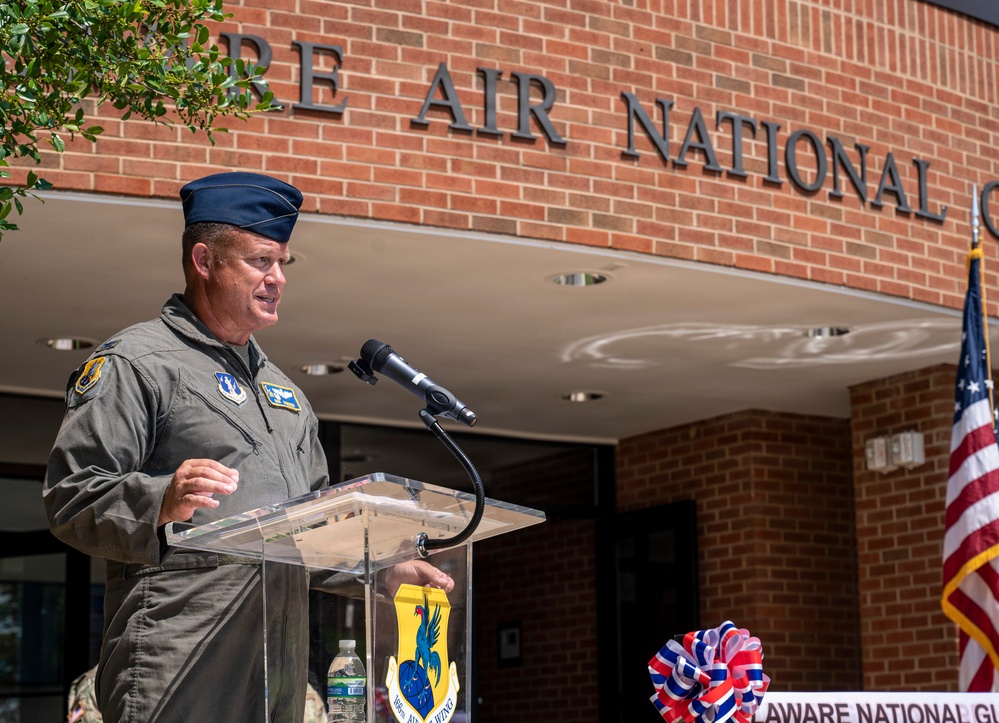 Delaware National Guard Leadership Hosts the Grand Reopening of the Delaware Air National Guard's Headquarters Building