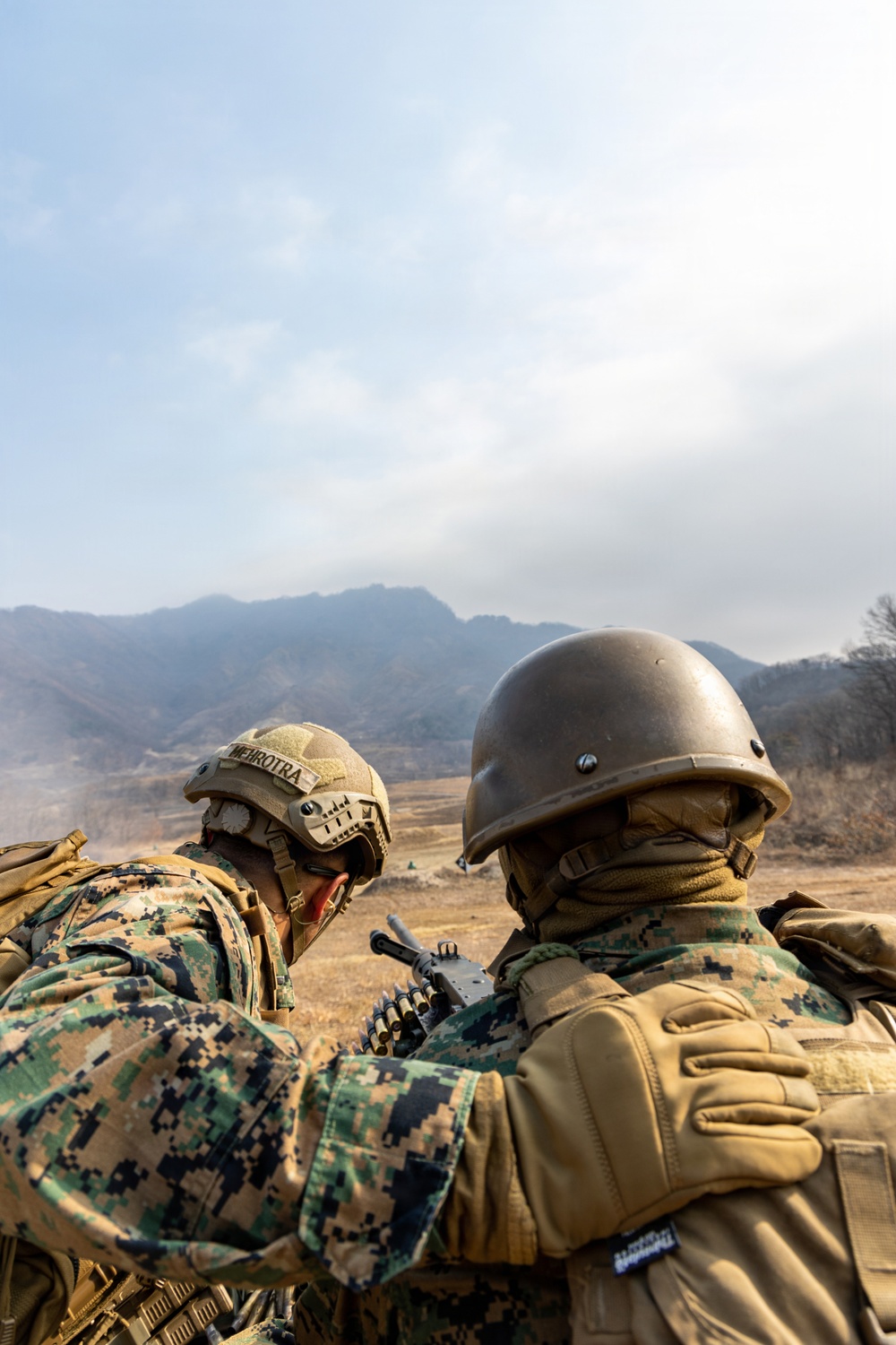 U.S. Marines with 3/12 Shoot Dismounted Crew Served Weapons