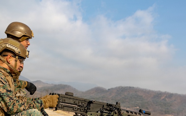 U.S. Marines with 3/12 Shoot Dismounted Crew Served Weapons