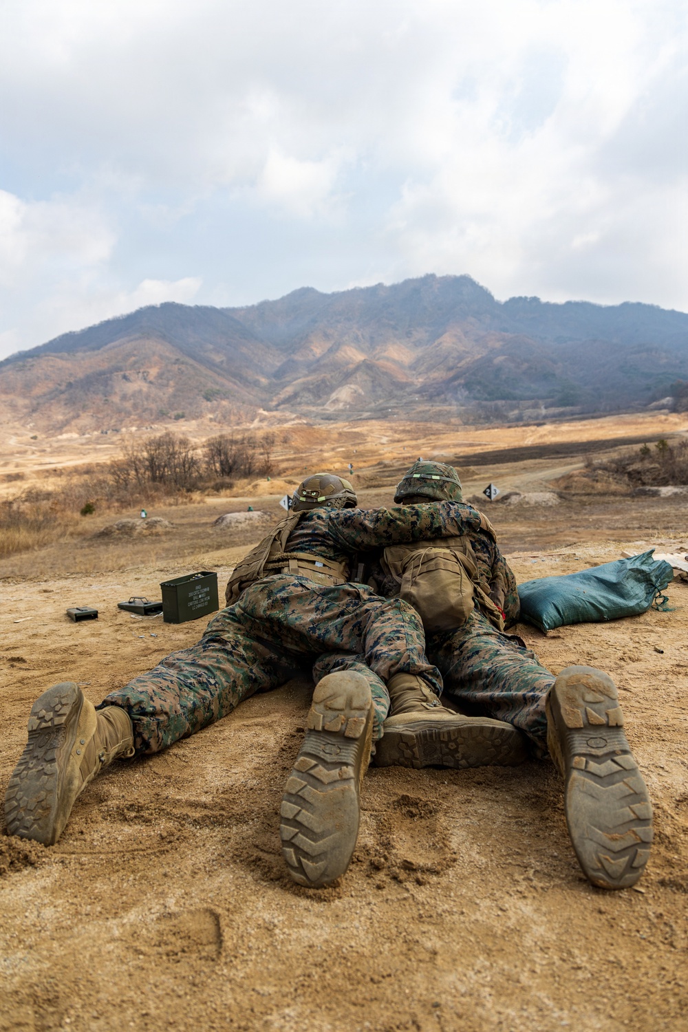 U.S. Marines with 3/12 Shoot Dismounted Crew Served Weapons