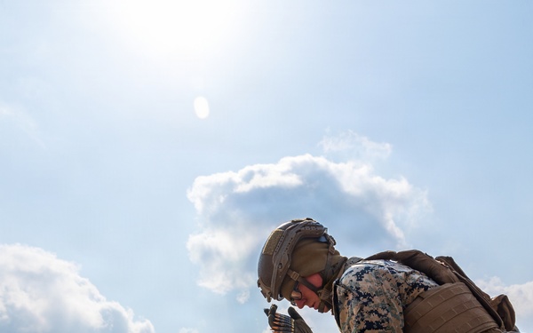 U.S. Marines with 3/12 Shoot Dismounted Crew Served Weapons
