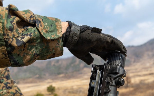 U.S. Marines with 3/12 Shoot Dismounted Crew Served Weapons