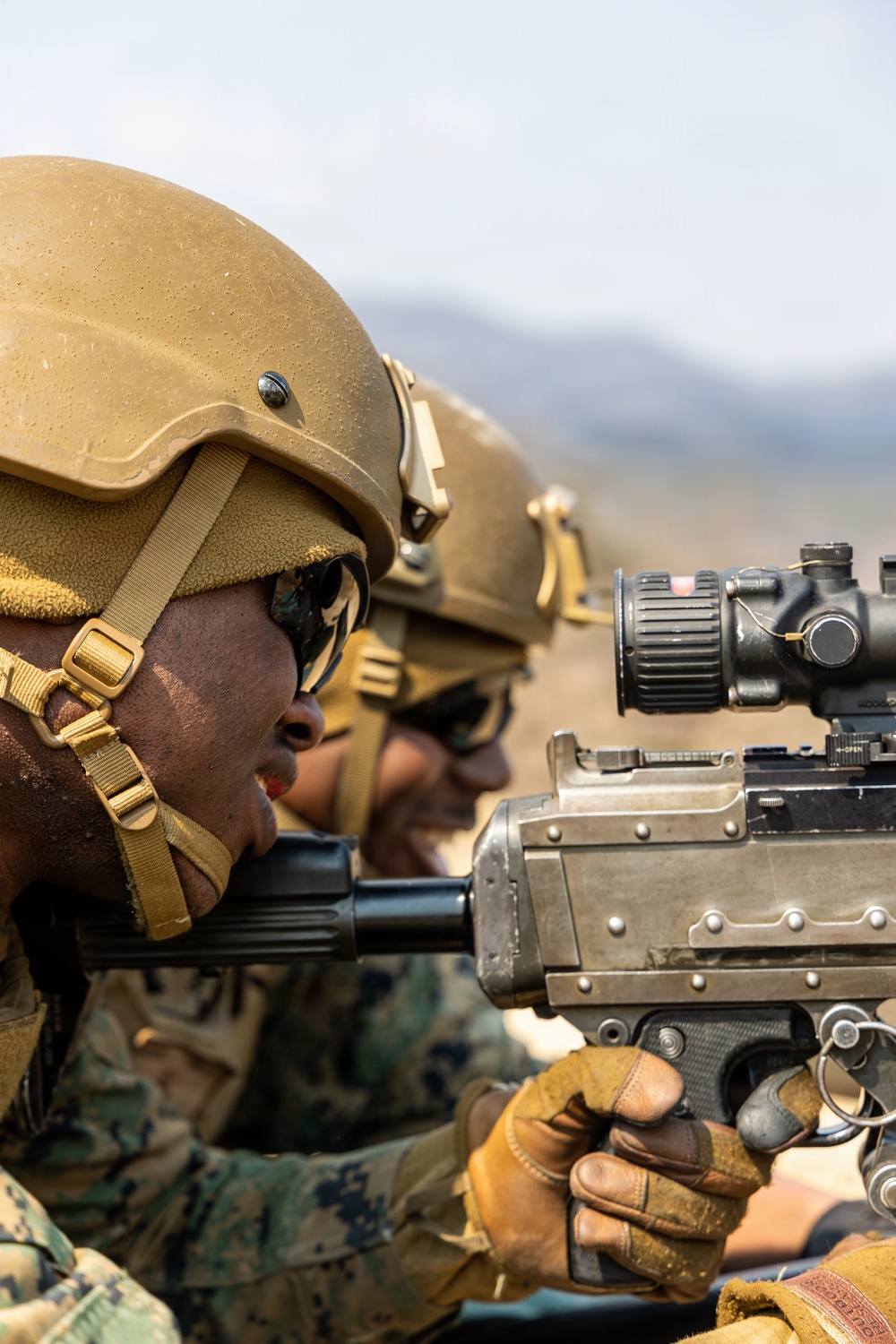 U.S. Marines with 3/12 Shoot Dismounted Crew Served Weapons