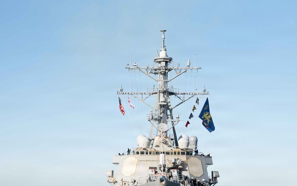 USS Ross Departs Naval Station Norfolk for Deployment