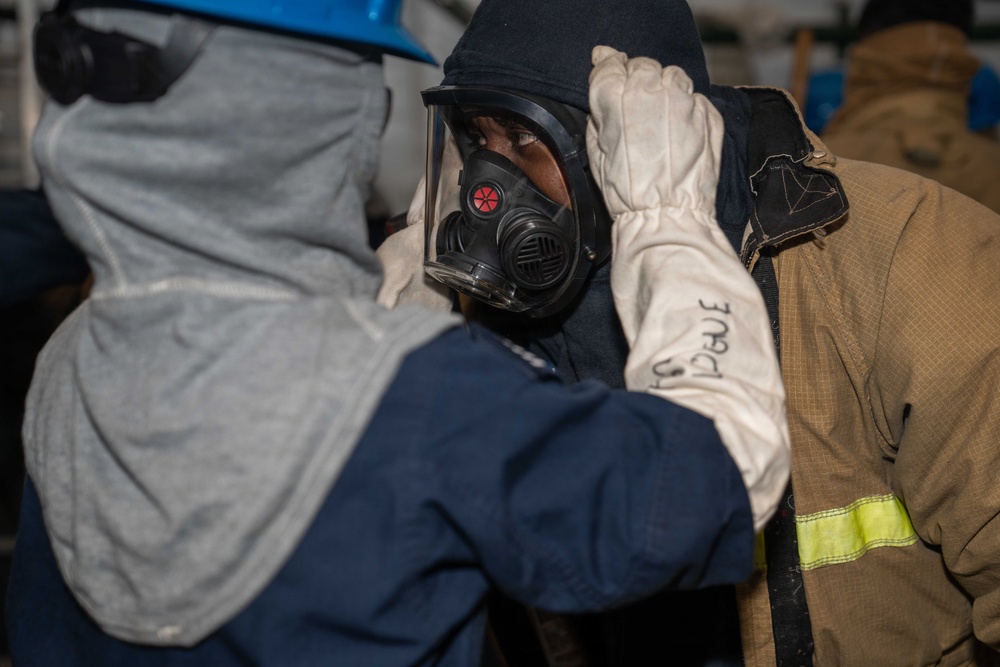 IKE Conducts a General Quarters Drill