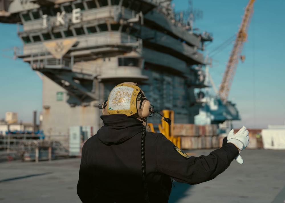 IKE Conducts a General Quarters Drill