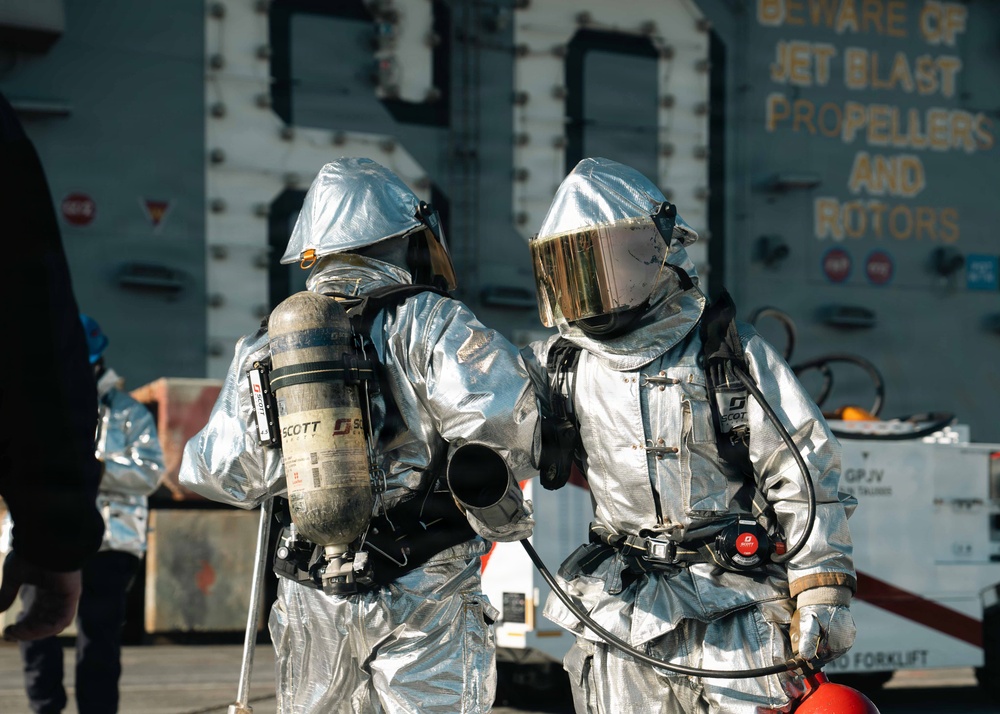 IKE Conducts a General Quarters Drill