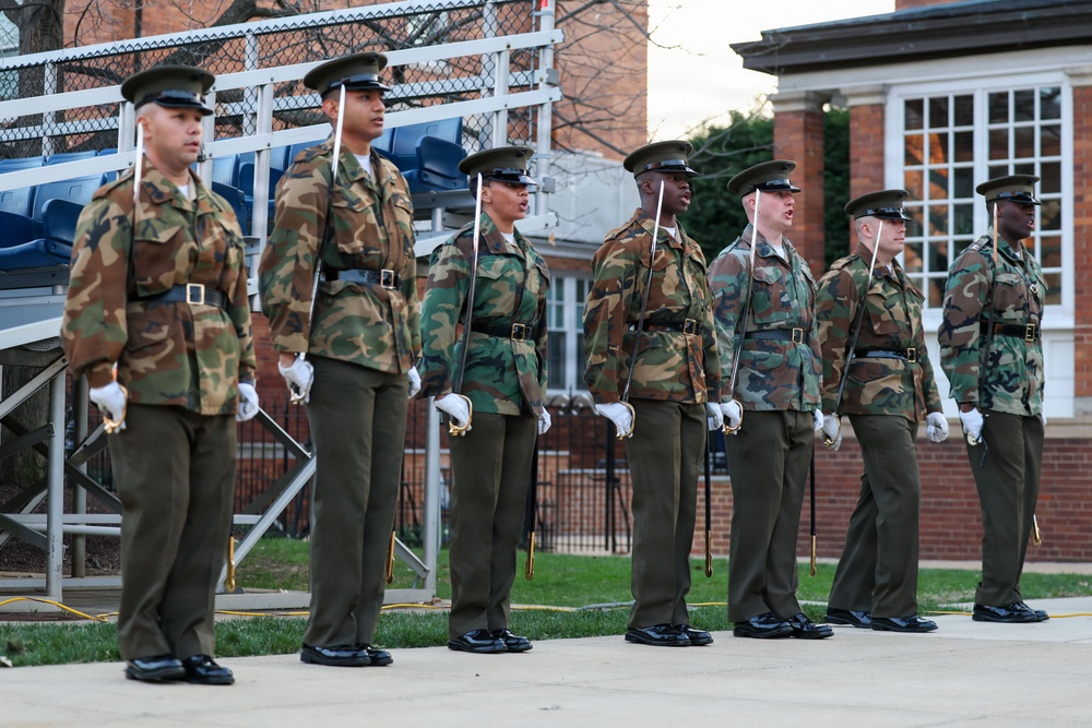 Kicking Off Battalion Night Drill at 8th &amp; I