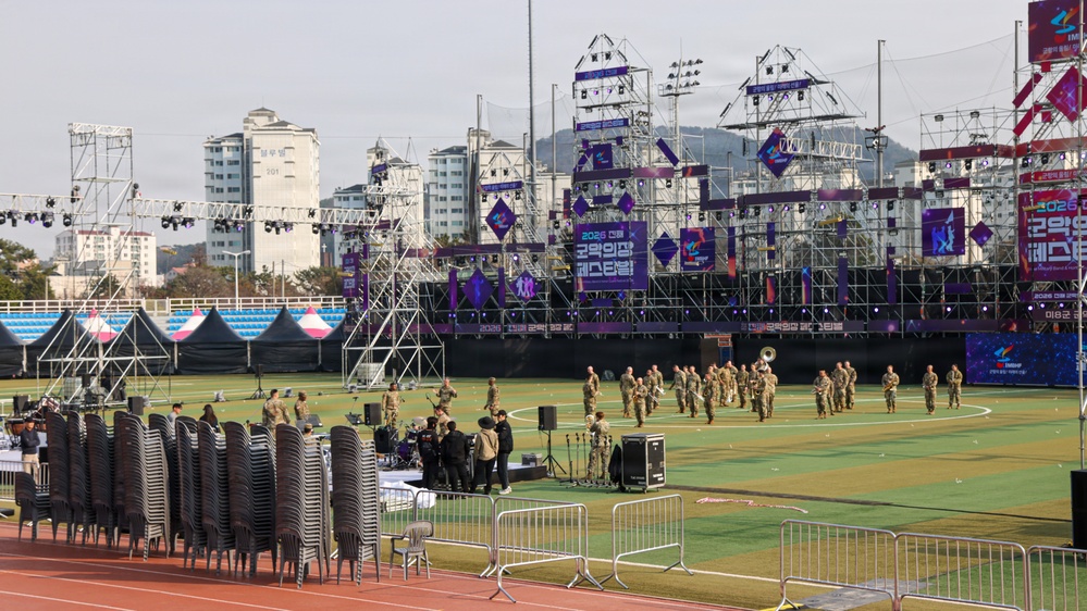 Eighth Army Band Prepares to Perform at Jinhae Festival