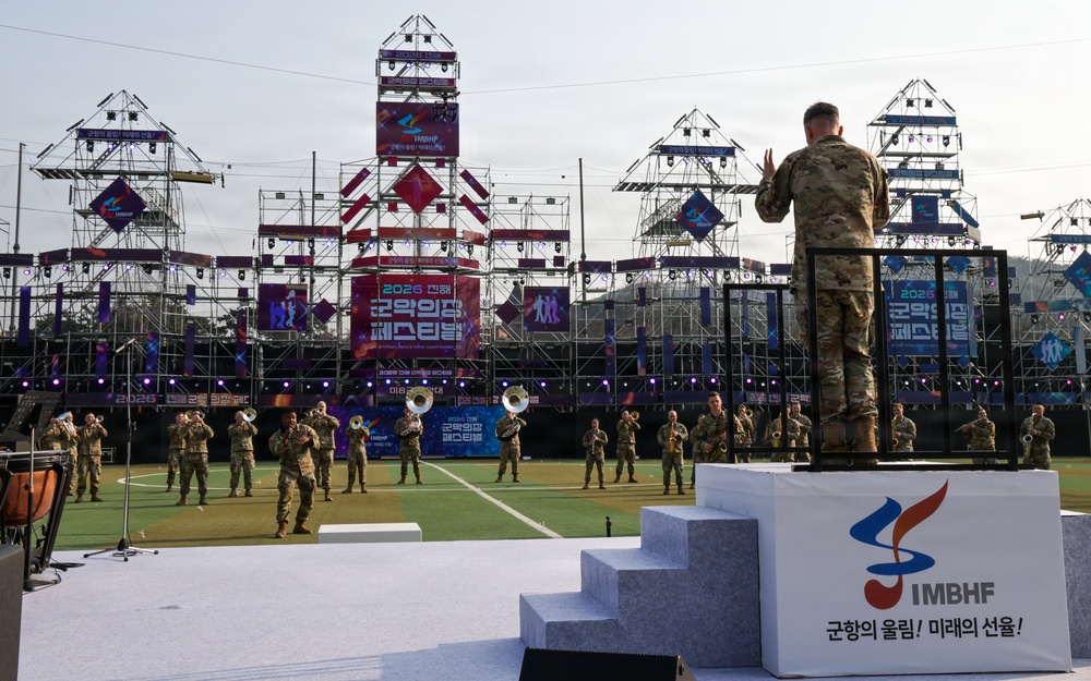 Eighth Army Band Prepares to Perform at Jinhae Festival