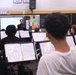 Musician Technical Assistant visits HB Plant High School for a band talk