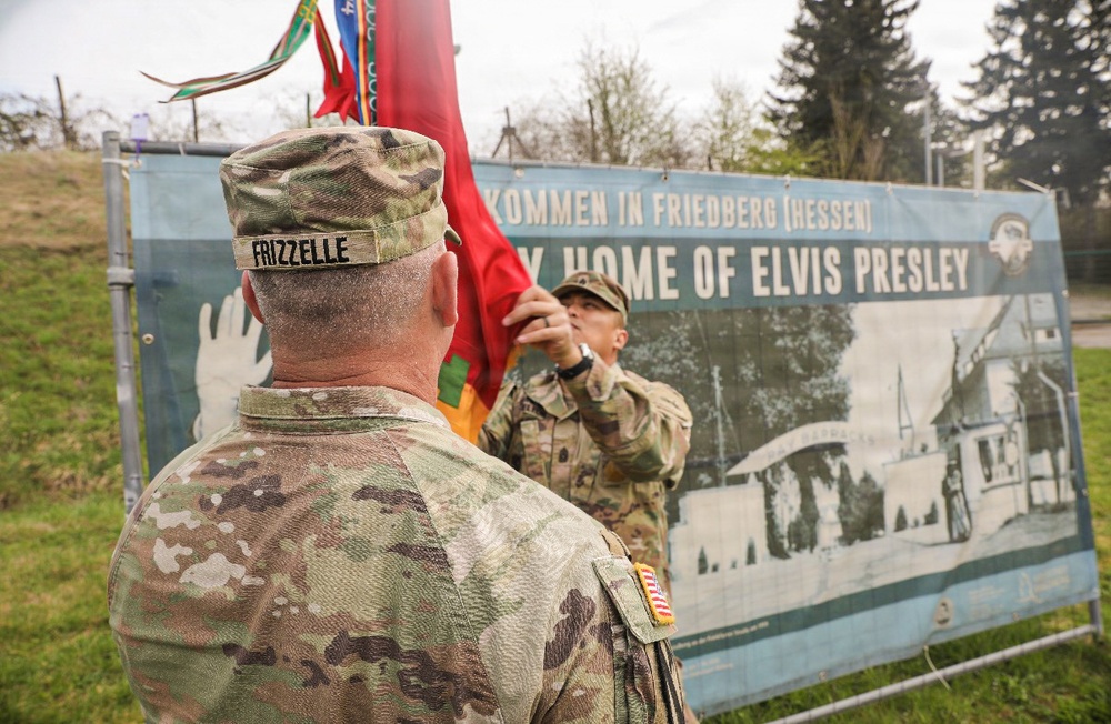 Ready First Combat Team Brigade Colors Uncasing