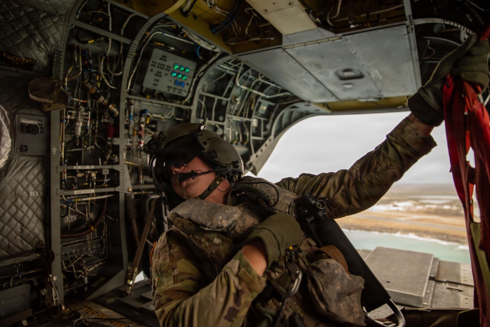 U.S. Army Soldiers and U.S. Marines assigned to Joint Task Force-Southern Guard participate in CASEVAC exercise