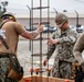 NCTC Seabees Prepare Rebar Forms for Concrete Pour