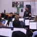 Musician Technical Assistant visits Alonso High School for a band talk