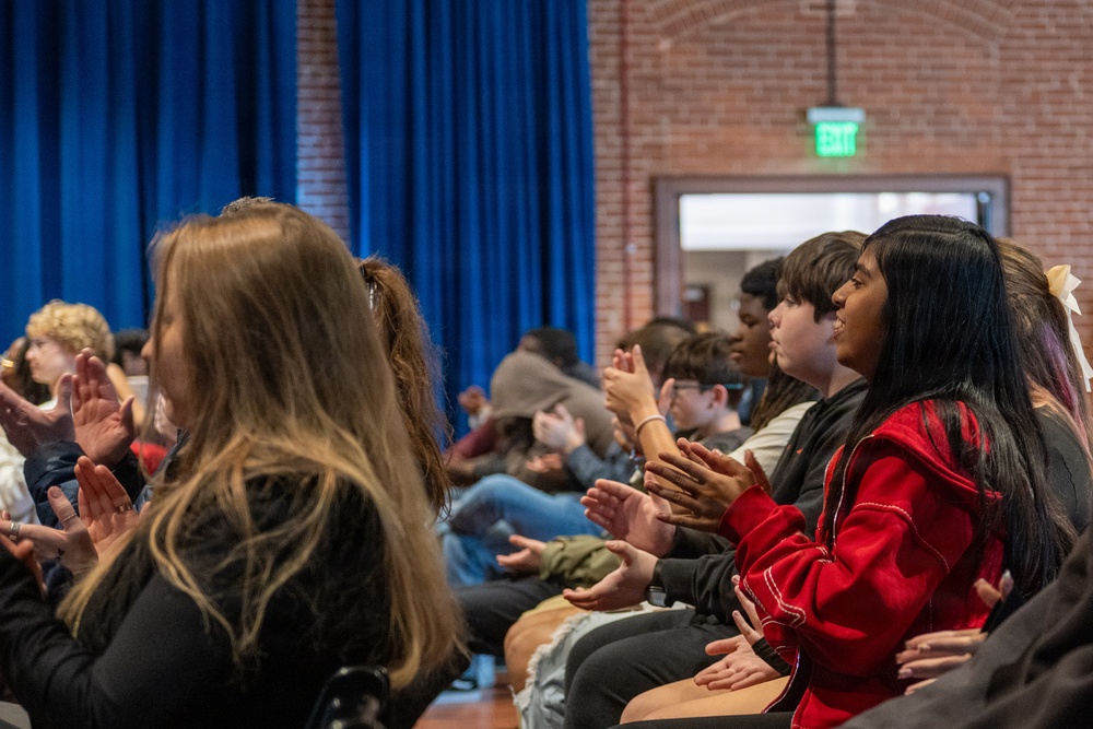 US Navy Band performs School Outreach Concert at the Navy Yard.
