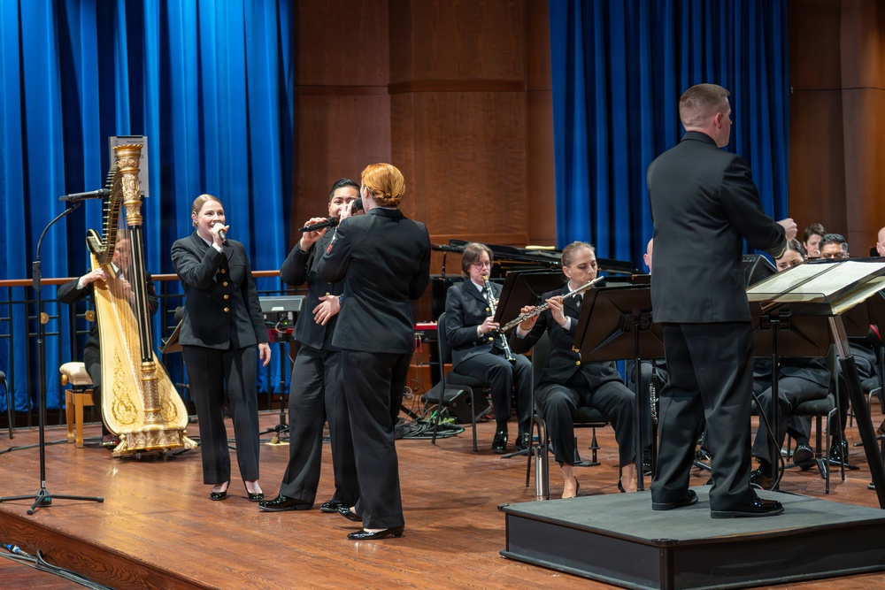 US Navy Band performs School Outreach Concert at the Navy Yard.