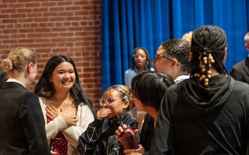 US Navy Band performs School Outreach Concert at the Navy Yard.
