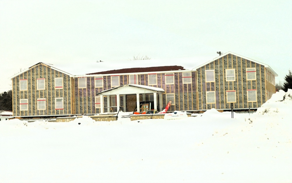Six months along, Fort McCoy Garrison Headquarters project moving along steadily