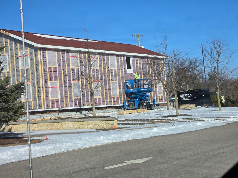 Six months along, Fort McCoy Garrison Headquarters project moving along steadily
