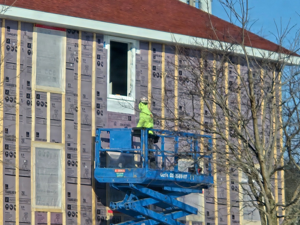 Six months along, Fort McCoy Garrison Headquarters project moving along steadily