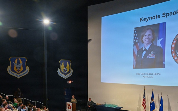 Maj. Gen. Regina Sabric speaks at 50th-Anniversary Dixie Crow Symposium
