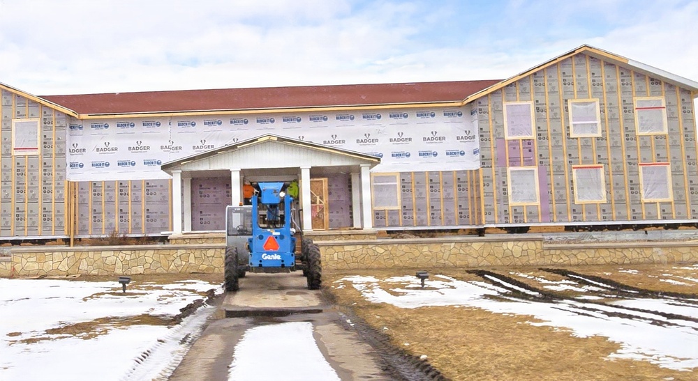 Six months along, Fort McCoy Garrison Headquarters project moving along steadily
