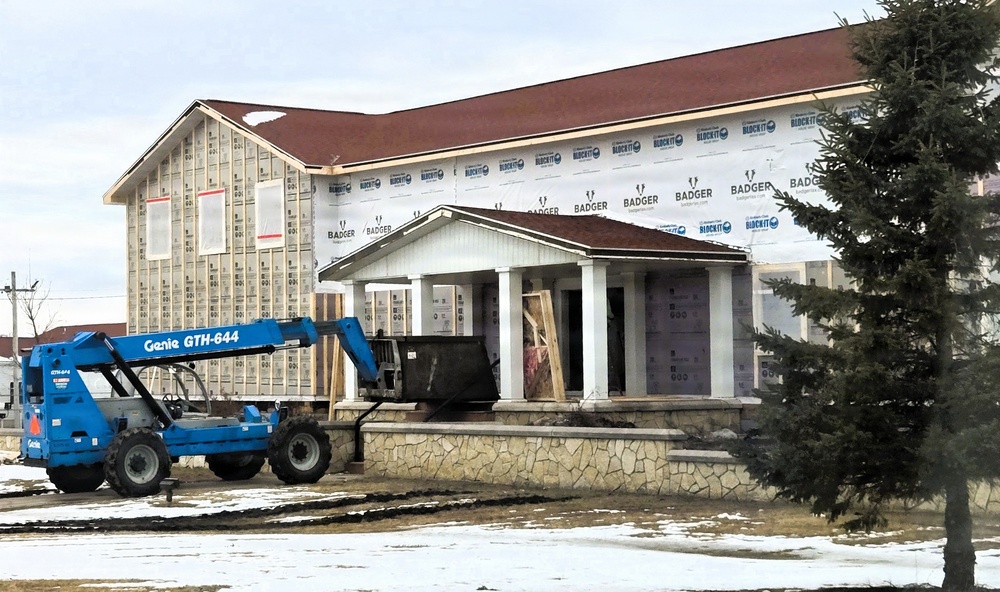 Six months along, Fort McCoy Garrison Headquarters project moving along steadily