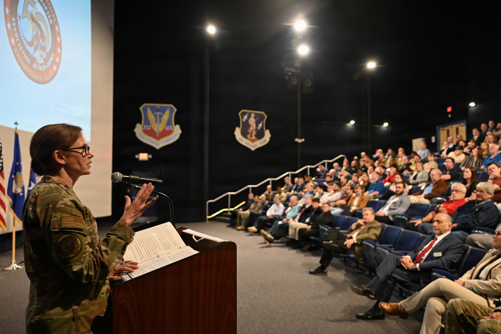 Maj. Gen. Regina Sabric speaks at 50th-Anniversary Dixie Crow Symposium