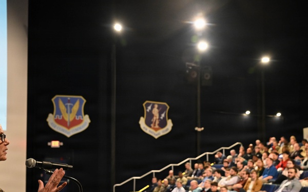 Maj. Gen. Regina Sabric speaks at 50th-Anniversary Dixie Crow Symposium