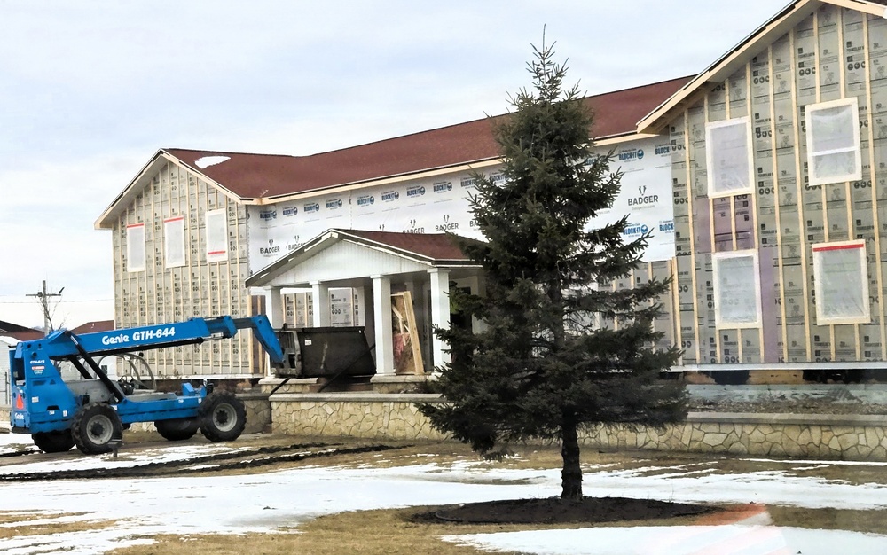 Six months along, Fort McCoy Garrison Headquarters project moving along steadily