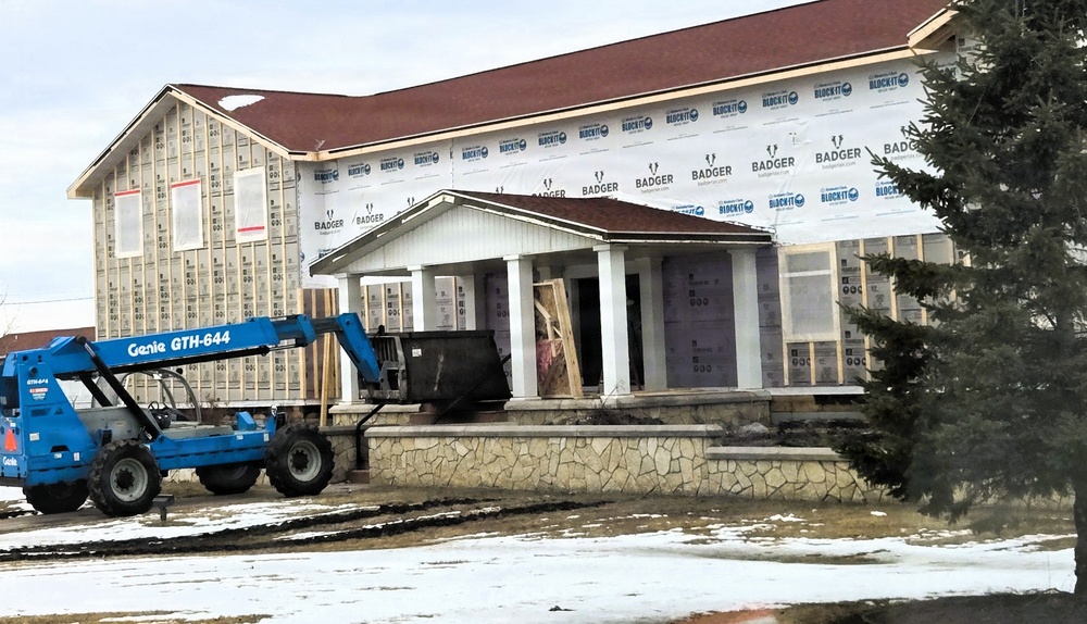Six months along, Fort McCoy Garrison Headquarters project moving along steadily