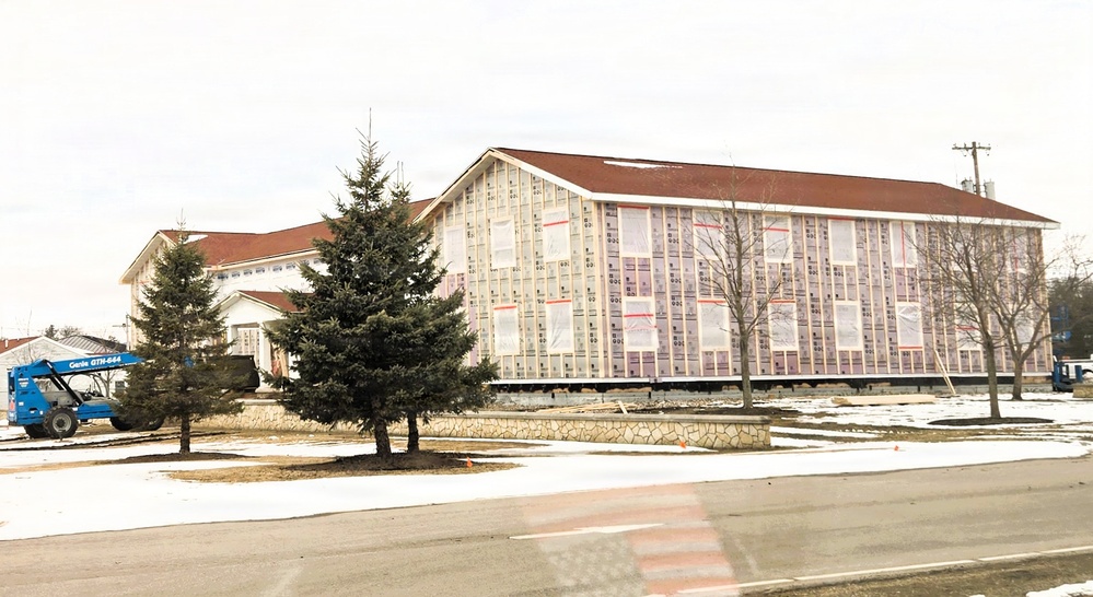 Six months along, Fort McCoy Garrison Headquarters project moving along steadily