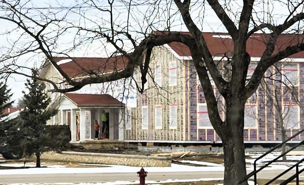 Six months along, Fort McCoy Garrison Headquarters project moving along steadily