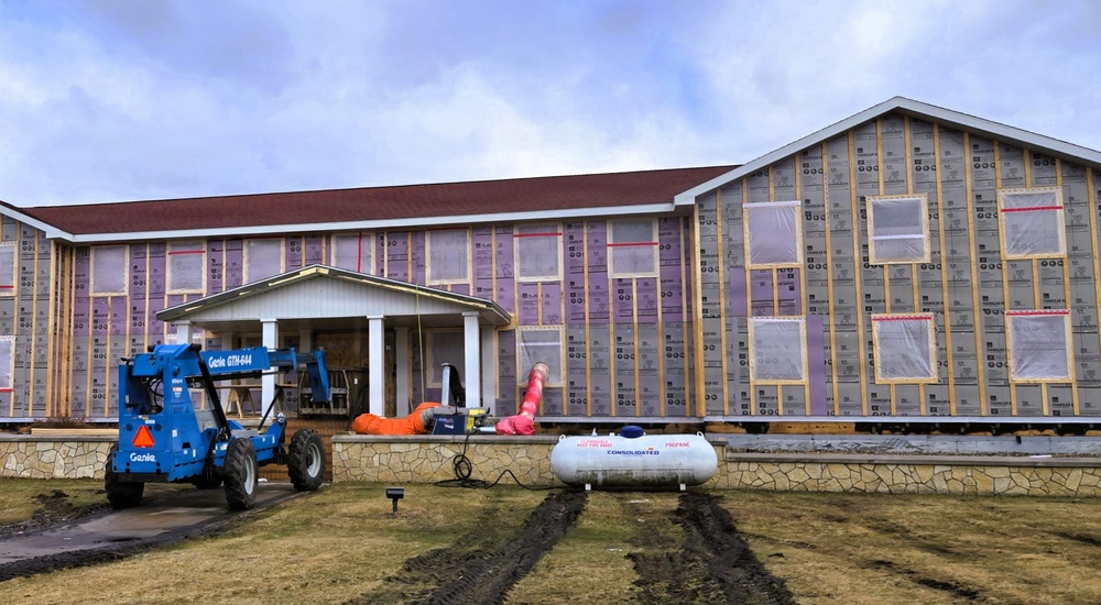 Six months along, Fort McCoy Garrison Headquarters project moving along steadily