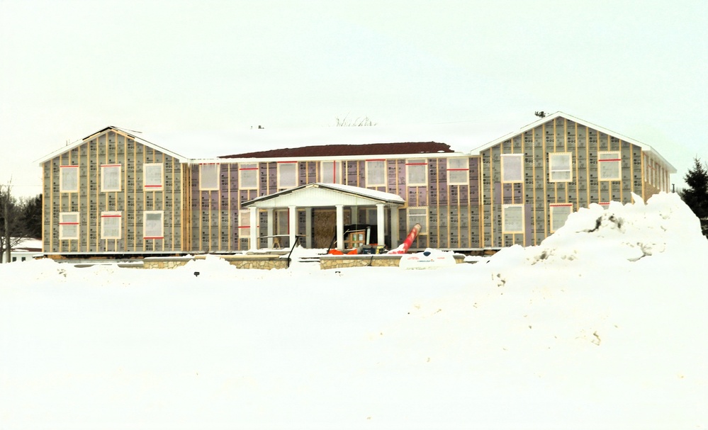 Six months along, Fort McCoy Garrison Headquarters project moving along steadily