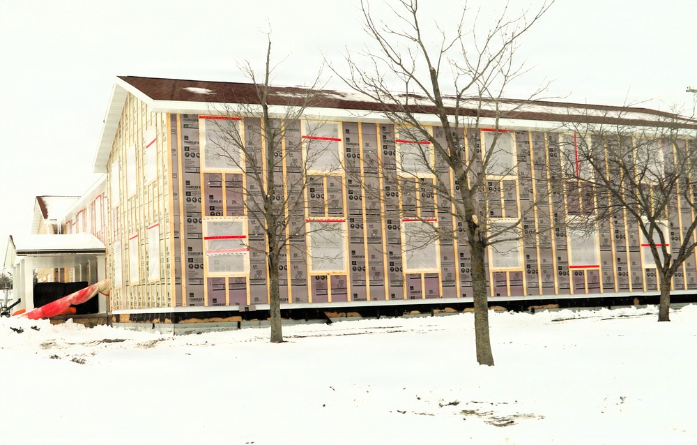 Six months along, Fort McCoy Garrison Headquarters project moving along steadily