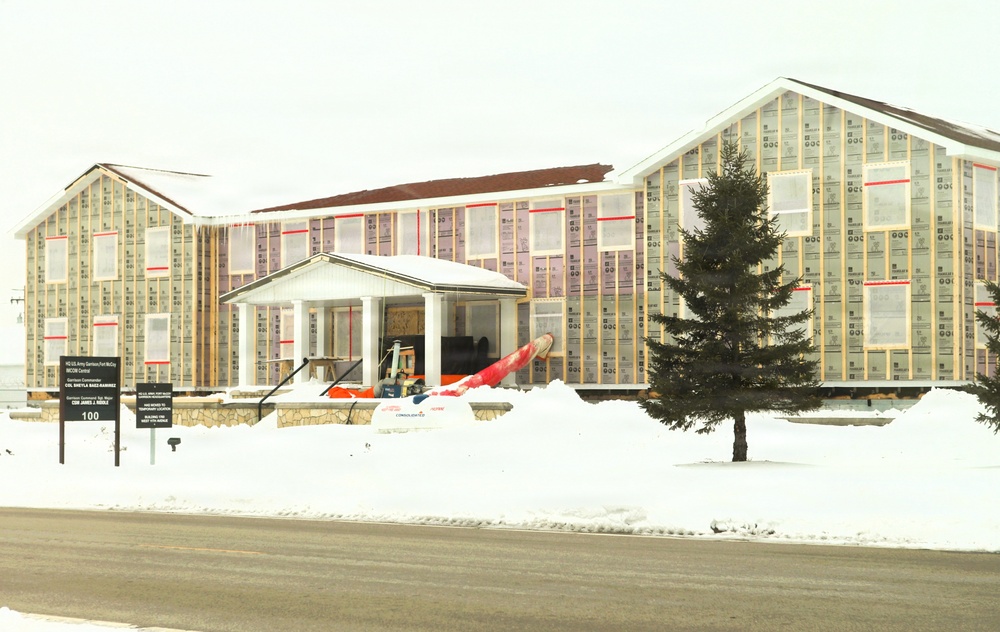 Six months along, Fort McCoy Garrison Headquarters project moving along steadily