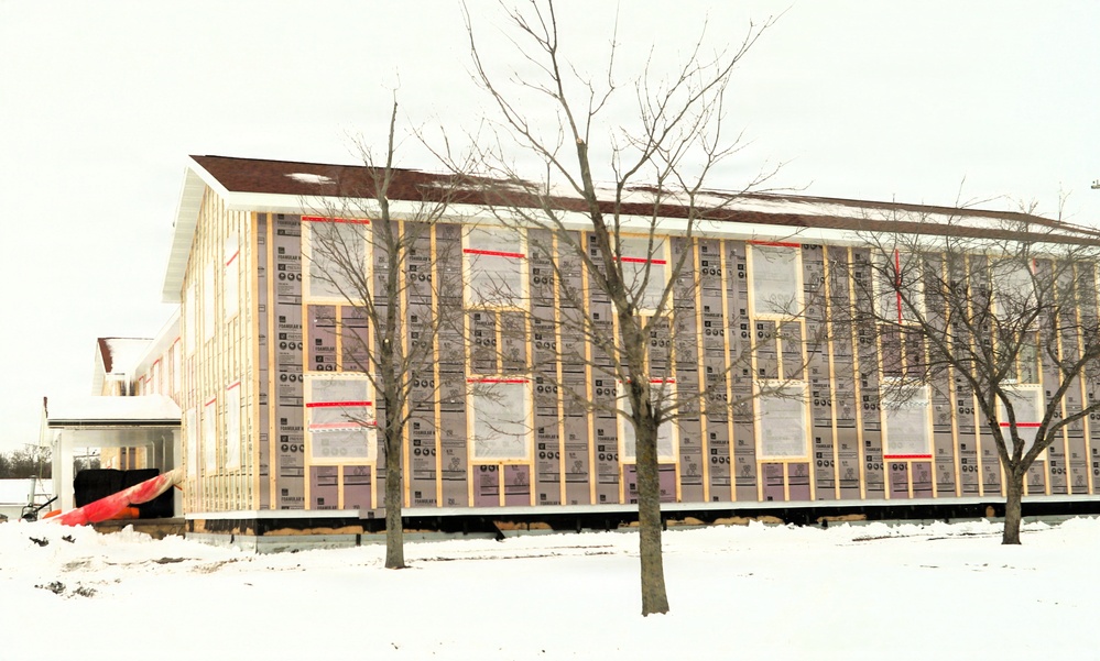 Six months along, Fort McCoy Garrison Headquarters project moving along steadily