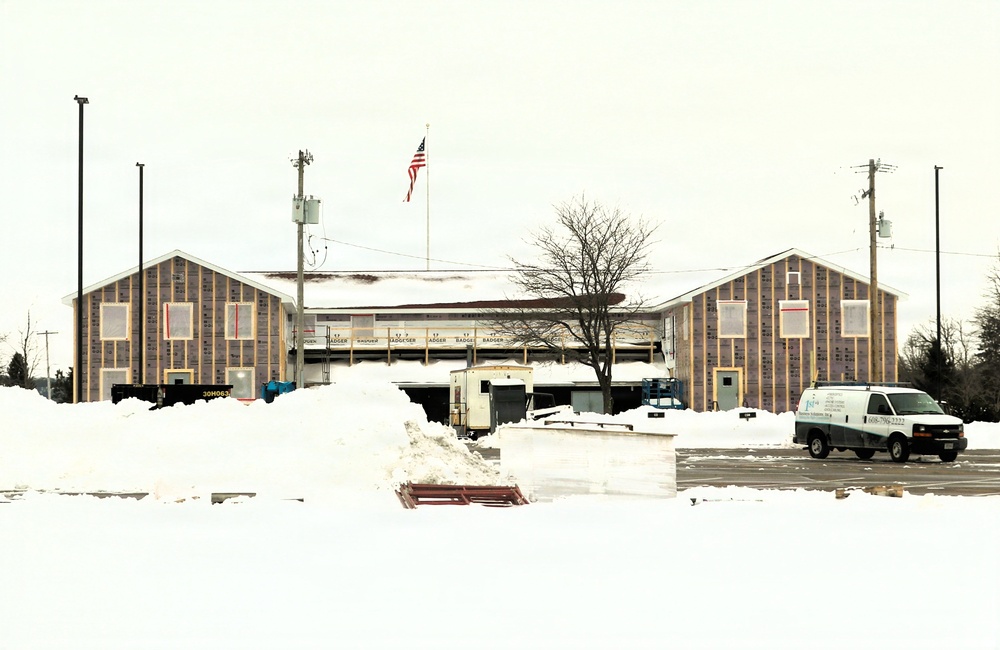 Six months along, Fort McCoy Garrison Headquarters project moving along steadily